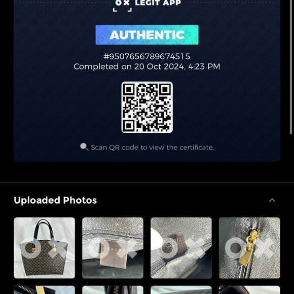 CELINE Vintage Black Canvas Macadam Tote Bag Made in Italy Authenticated - Picture 2 of 15